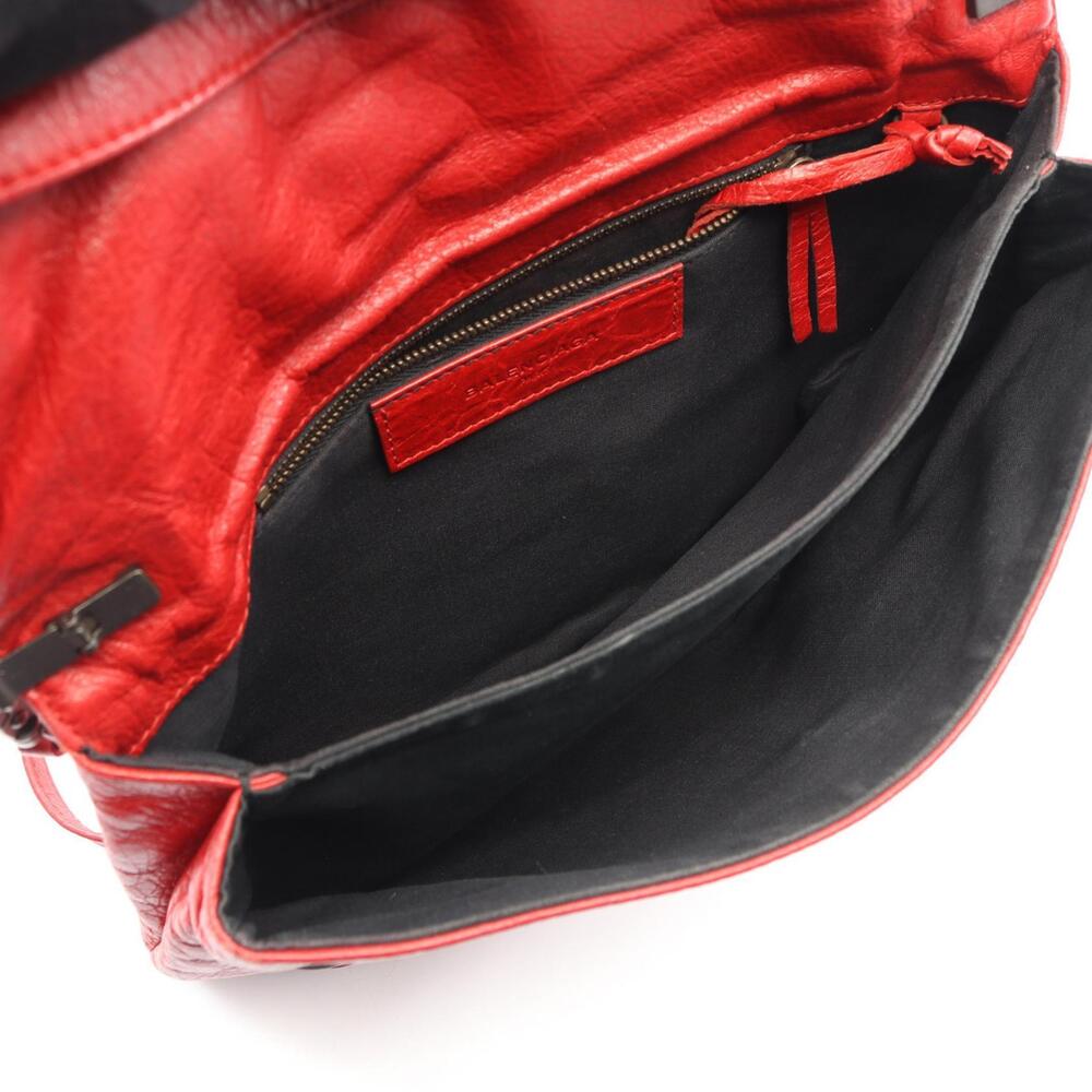 Balenciaga Envelope Shoulder Bag Leather Red - Picture 3 of 9